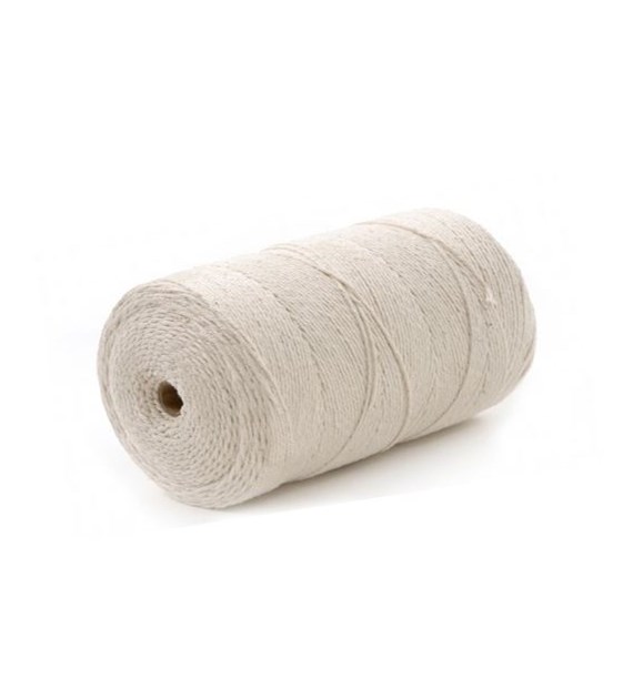 Dratwa 0,1kg biała, nici lniane bielone