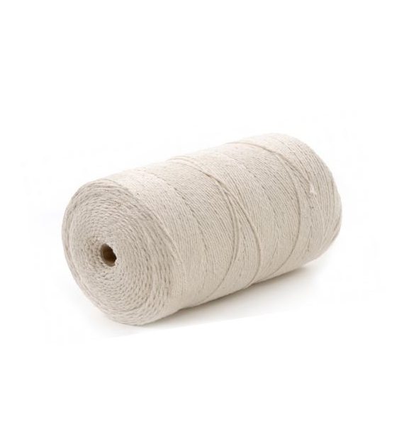 Dratwa 0,1kg biała, nici lniane bielone