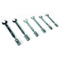 Klucze nasadowo-przegobowe 10-19mm 6szt
