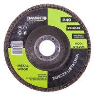 Tarcza listkowa 125 gr 40 DIAMANTO