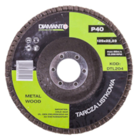 Tarcza listkowa 125 gr 40 DIAMANTO