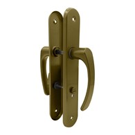 Klamka drzwiowa SEGER długi szyld 72 WC ZŁOTA