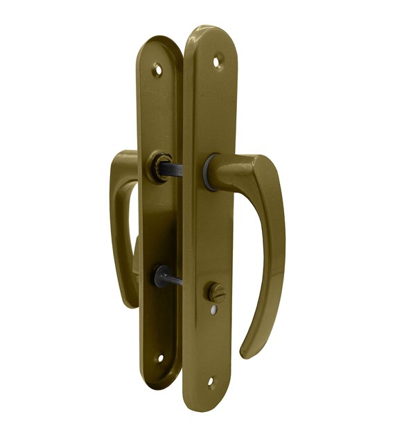 Klamka drzwiowa SEGER długi szyld 72 WC ZŁOTA