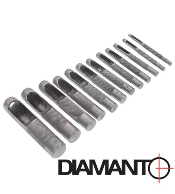 Wycinarki do skóry 3-19mm 12szt DIAMANTO