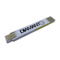 Miara drewniana okuta biało - żółta 2m DIAMANTO