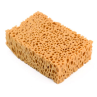 Gąbka glazurnicza brązowa, porowata
