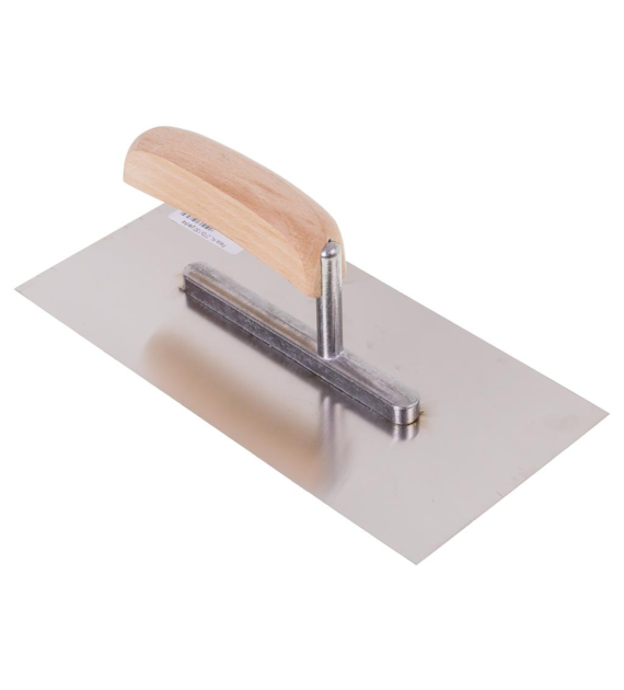 Paca nierdzewna z drewnianym uchwytem 270mm gładka