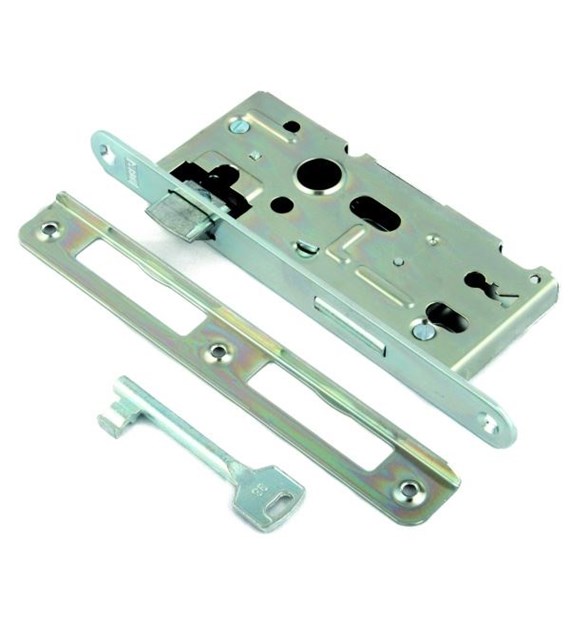 Zamek drzwiowy wpuszczany HOBES 72/40 klucz