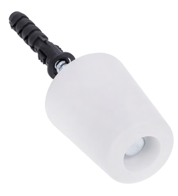 Odbój drzwiowy gumowy średni BIAŁY