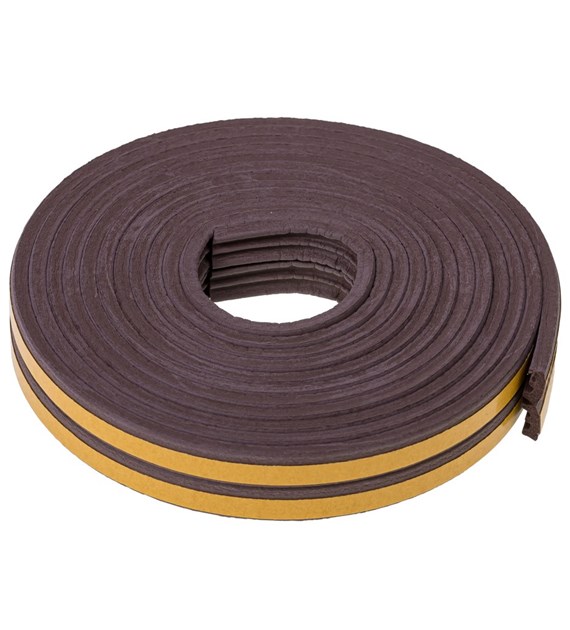 Uszczelka PROFIL  E  9x4mm brązowa 6m DIAMANTO