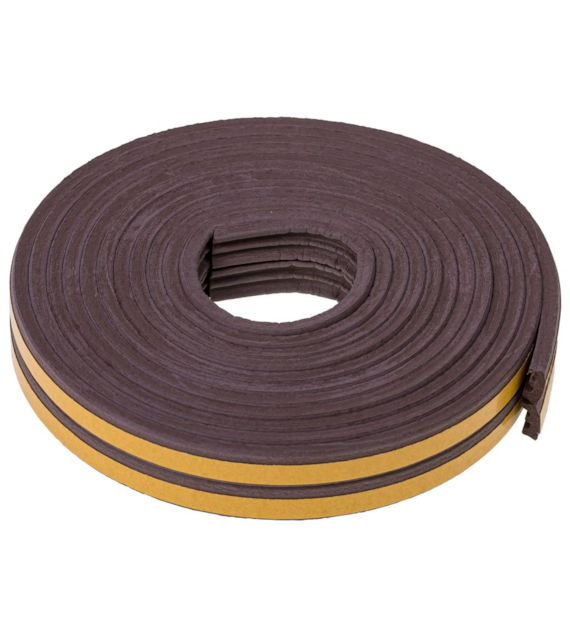 Uszczelka PROFIL  E  9x4mm brązowa 6m DIAMANTO