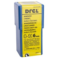 Numeratory cyfrowe 6 mm 9 szt DREL