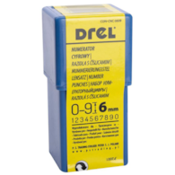 Numeratory cyfrowe 6 mm 9 szt DREL