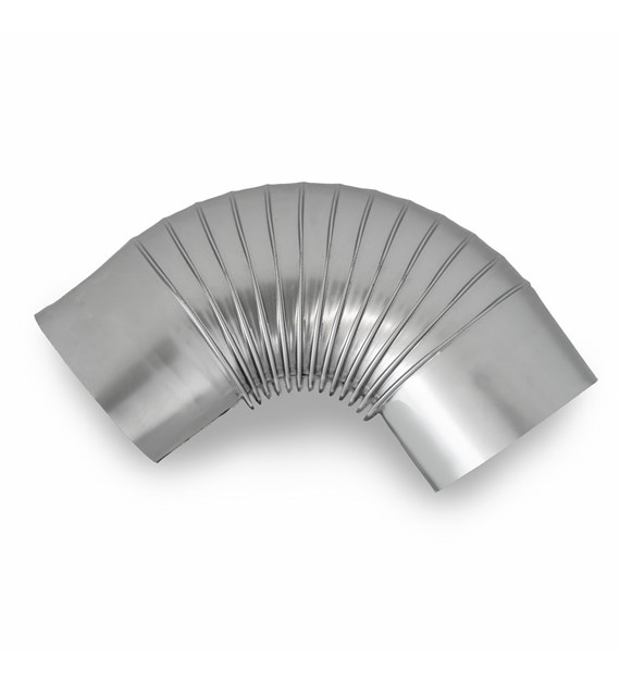 Kolanko piecowe czarne 120mm