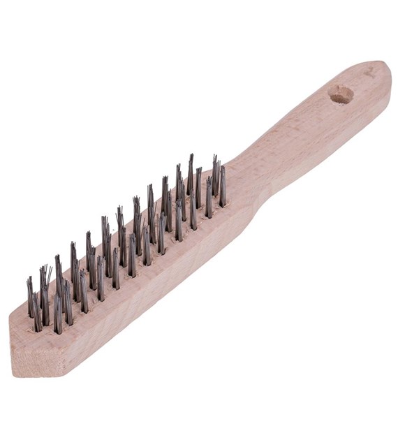 Szczotka druciana 3 - rzędowa CZARNA