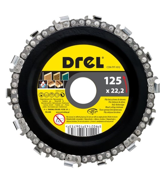 Tarcza łańcuchowa 125 x 22,2 mm DREL