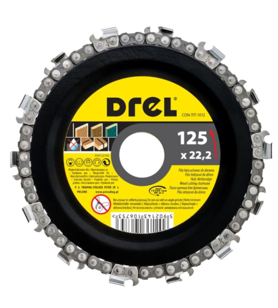 Tarcza łańcuchowa 125 x 22,2 mm DREL