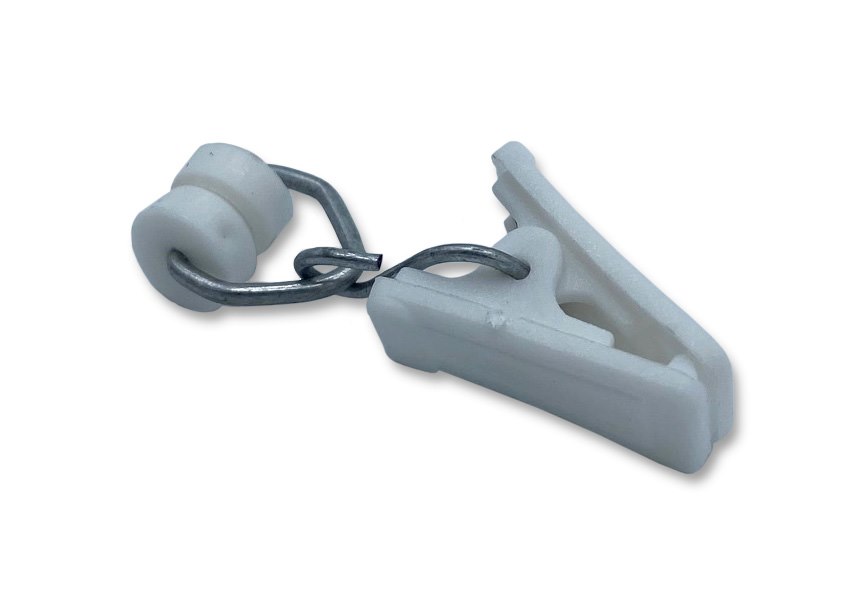 Żabka do karniszy aluminiowych 100szt