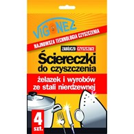 Ściereczki do czyszczenia żelazek i wyrobów ze stali nierdzewnej