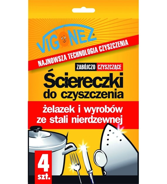 Ściereczki do czyszczenia żelazek i wyrobów ze stali nierdzewnej