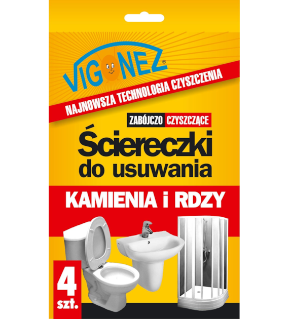 Ściereczki do usuwania kamienia i rdzy VIGONEZ