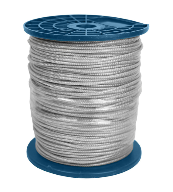 Lina stalowa PCV 2mm (6x7), 500m DIAMANTO