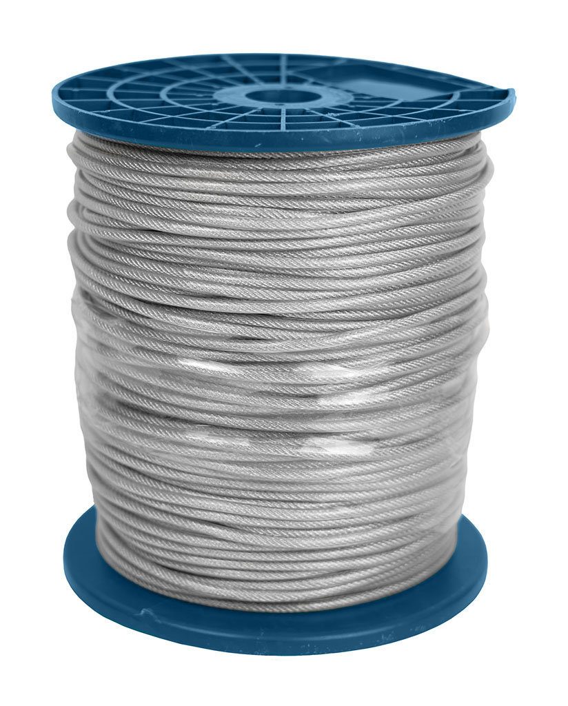 Lina stalowa PCV 2mm (6x7), 500m DIAMANTO