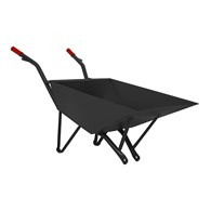 Taczki metalowe b/koła (czarne lub niebieskie)