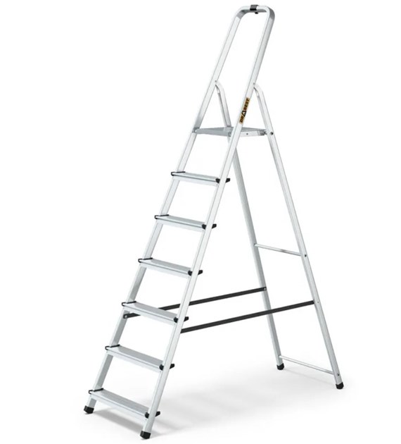 Drabina aluminiowa-domowa 7-stopniowa 125kg