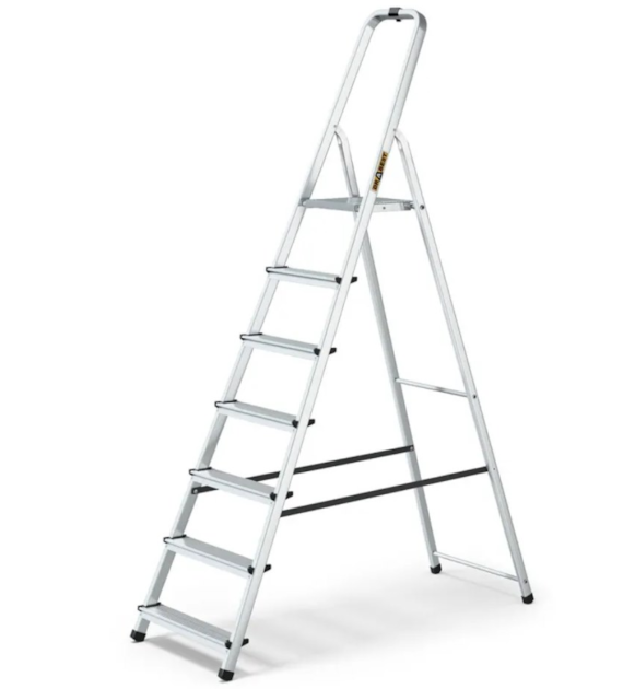 Drabina aluminiowa-domowa 7-stopniowa 125kg