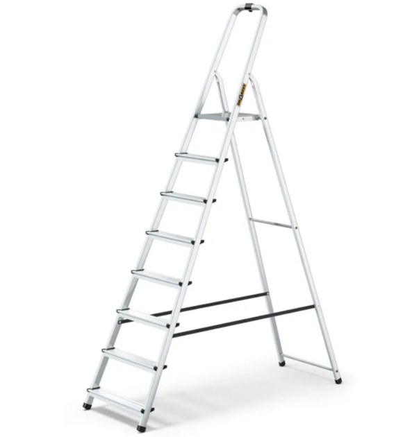 Drabina aluminiowa-domowa 8-stopniowa 125kg