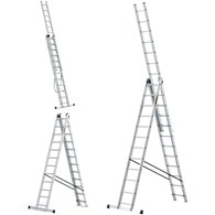 Drabina 3-elementowa aluminiowa 3x12 szczebli 150kg