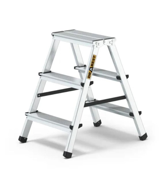 Drabina taboret aluminiowy 3-stopniowy 125kg