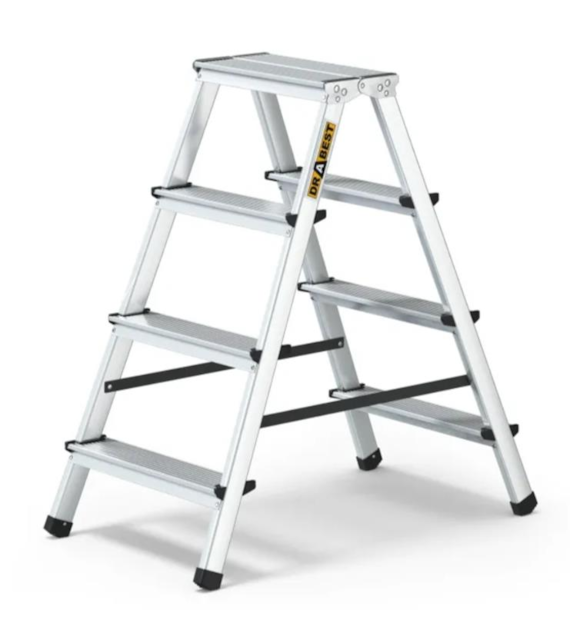 Drabina taboret aluminiowy 4-stopniowy 125kg
