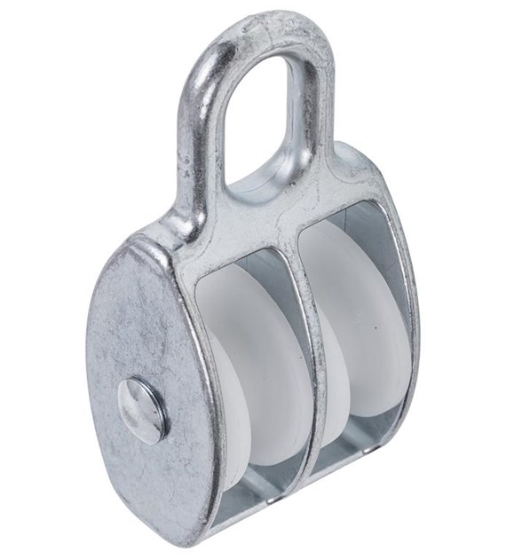 Bloczek podwójny z plastikową rolką 30 mm DIAMANTO