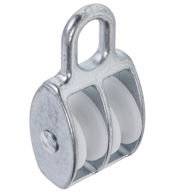 Bloczek podwójny z plastikową rolką 30 mm DIAMANTO