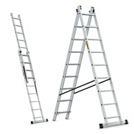 Drabina 2-elementowa aluminiowa 2x11 szczebli 150kg