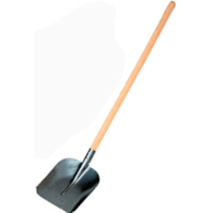 Łopata piaskowa oprawiona (młotkowa) z trzonem 100cm