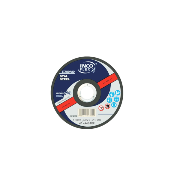 Tarcza INCO metal płaska 180x1,6mm