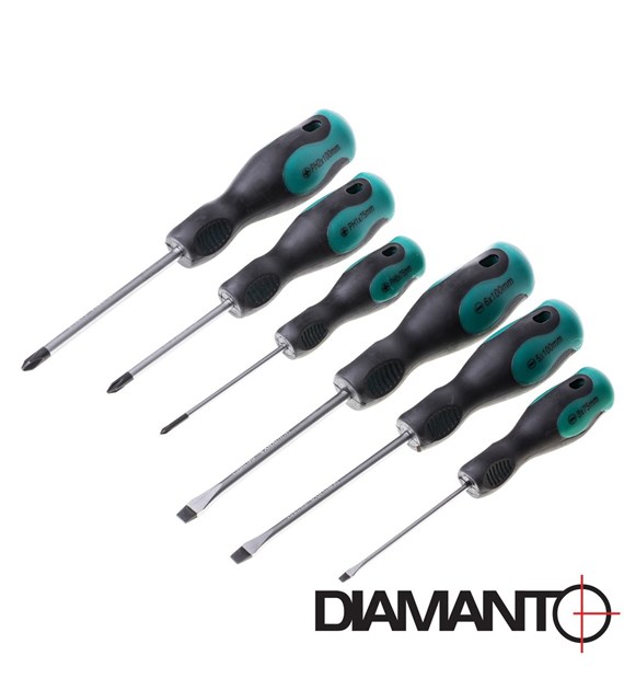 Komplet wkrętraków 6 szt DIAMANTO