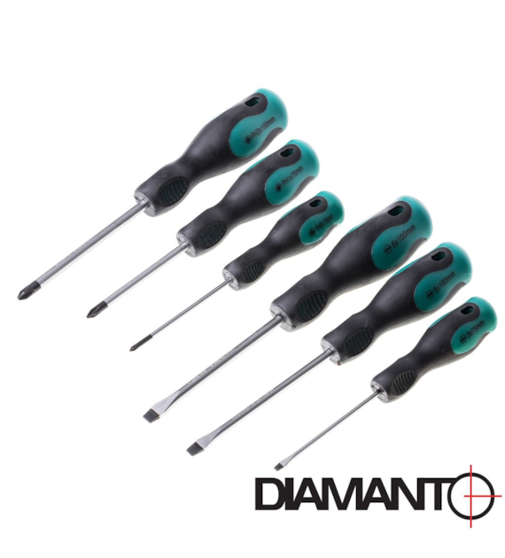 Komplet wkrętraków 6 szt DIAMANTO
