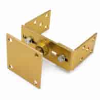 Wspornik słupa regulowany pion / poziom z blachą 0-125 mm oc. złoty