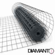Siatka zgrzewana PCV, oczko 50x100 mm, drut 2,2 mm, 15 m x 1,2 m  ANTRACYT (RAL7016) DIAMANTO