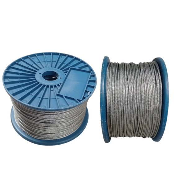 Lina stalowa PCV 4mm (6x7),