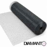 Siatka zgrzewana PCV, oczko 12,7x12,7 mm, drut 1,0 mm, 25 m x 1 m  ANTRACYT (RAL7016) DIAMANTO