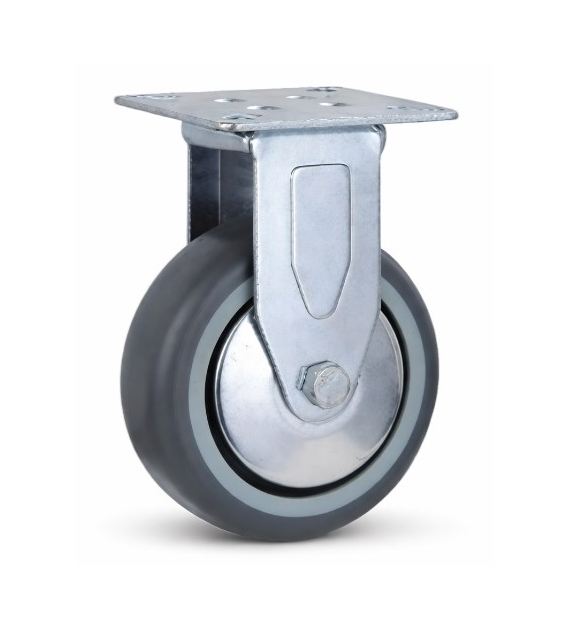 Kółko uniwersalne stałe, 125 mm guma TPR DIAMANTO