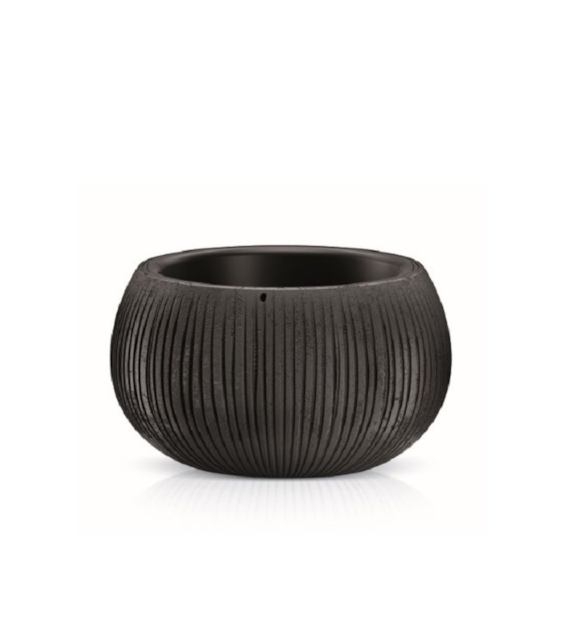 Doniczka DKB290 Beton Bowl - czarny beton