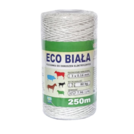 Plecionka biała do pastucha elektr 3x0,16 250m