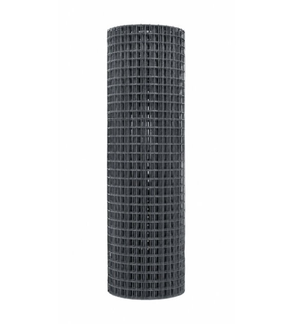 Siatka zgrzewana PCV, oczko 50x100 mm, drut 2,2 mm, 15 m x 1,2 m ANTRACYT (RAL7016) DIAMANTO