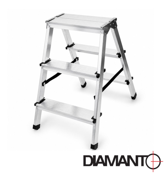 Drabina taboret aluminiowy 3-stopniowy 125kg